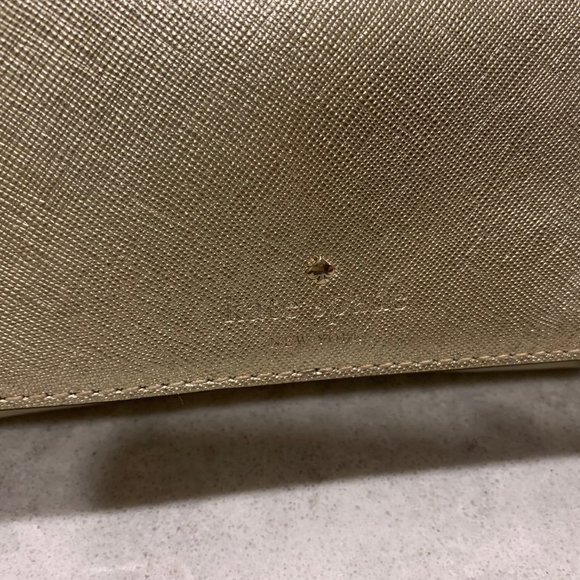 Kate Spade Metallic Gold Mini Crossbody Bag - Picture 2 of 3